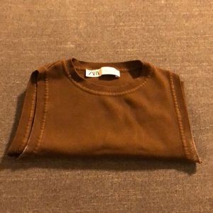 Brown ZARA top